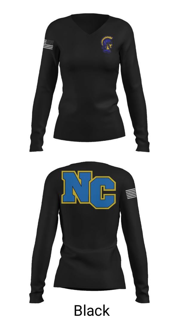 Women's Long Sleeve Vneck Shirt, North County Middle School Basketball, Women's Basketball, Teamtime, Team time, sublimation, custom sports apparel, team uniforms, spirit wear, spiritwear, sports uniforms, custom shirts, team store, custom team store, fundraiser sports, apparel fundraiser