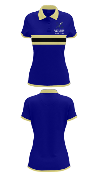 Short Sleeve Performance Polo, Eastern Wayne High School Basketball, Women's Basketball, Teamtime, Team time, sublimation, custom sports apparel, team uniforms, spirit wear, spiritwear, sports uniforms, custom shirts, team store, custom team store, fundraiser sports, apparel fundraiser