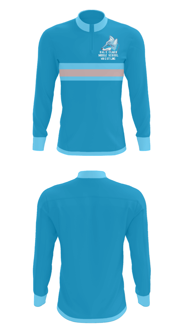 Quarter Zip Jacket, Hal E Clark Middle School Wrestling, Wrestling, Teamtime, Team time, sublimation, custom sports apparel, team uniforms, spirit wear, spiritwear, sports uniforms, custom shirts, team store, custom team store, fundraiser sports, apparel fundraiser