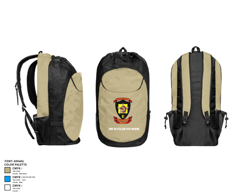 Gear Bag, 2nd Battalion 5th Marine, Marines, Teamtime, Team time, sublimation, custom sports apparel, team uniforms, spirit wear, spiritwear, sports uniforms, custom shirts, team store, custom team store, fundraiser sports, apparel fundraiser