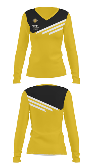 Women's Long Sleeve Vneck Shirt, Sigourney Senior High School Bowling, Bowling, Teamtime, Team time, sublimation, custom sports apparel, team uniforms, spirit wear, spiritwear, sports uniforms, custom shirts, team store, custom team store, fundraiser sports, apparel fundraiser