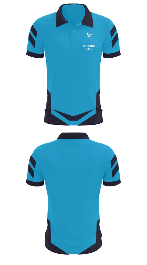 Short Sleeve Performance Polo, EL SHAMAH CAREEL SHAMAH CARE, , Teamtime, Team time, sublimation, custom sports apparel, team uniforms, spirit wear, spiritwear, sports uniforms, custom shirts, team store, custom team store, fundraiser sports, apparel fundraiser