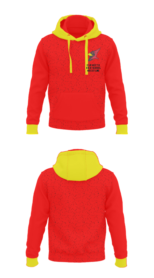 Hoodie, Elizabeth High School Wrestling, Wrestling, Teamtime, Team time, sublimation, custom sports apparel, team uniforms, spirit wear, spiritwear, sports uniforms, custom shirts, team store, custom team store, fundraiser sports, apparel fundraiser