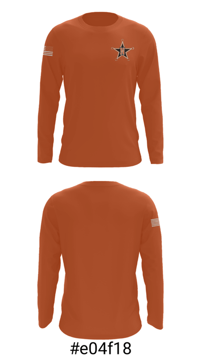 North High School Swimming 93341343 Long Sleeve Performance Shirt - 18