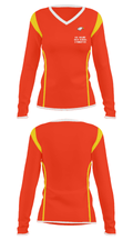Big Walnut High School Gymnastics 96442176 Women's Long Sleeve V-neck Shirt - 33