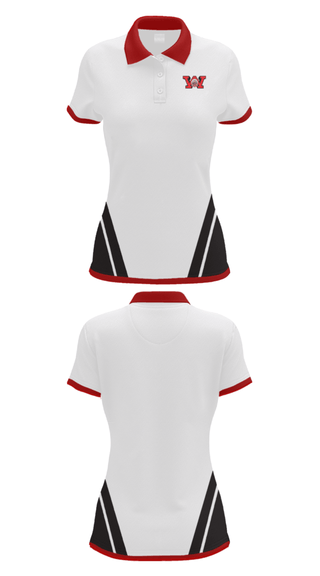 Women's Short Sleeve Performance Polo, Wayne High School Basketball, Men's Basketball, Teamtime, Team time, sublimation, custom sports apparel, team uniforms, spirit wear, spiritwear, sports uniforms, custom shirts, team store, custom team store, fundraiser sports, apparel fundraiser