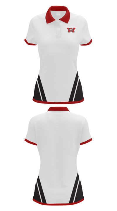 Wayne High School Basketball 23994614 Women's Short Sleeve Performance Polo  - 26