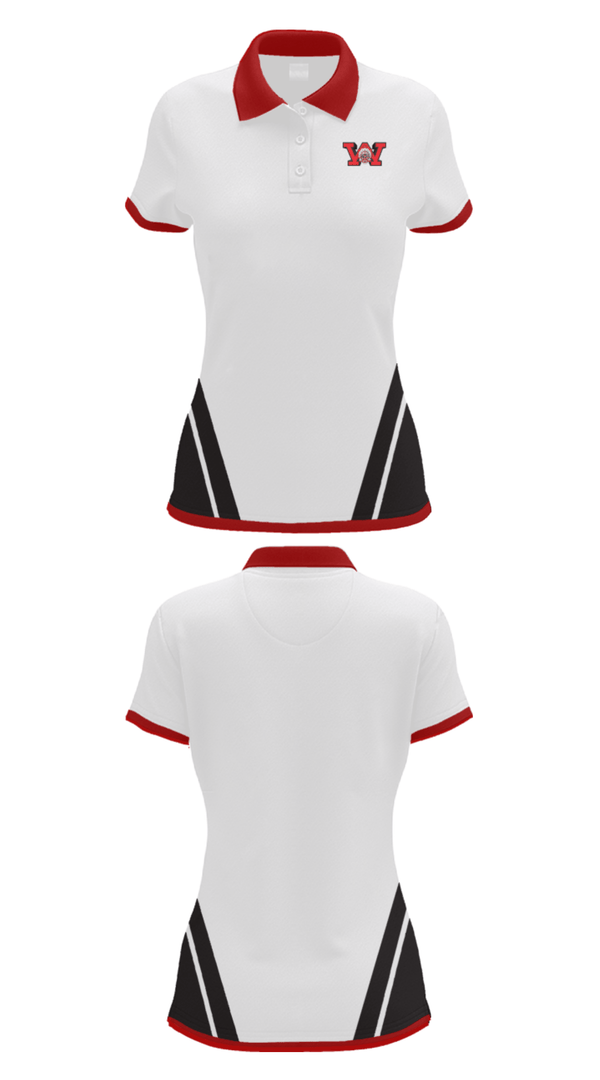 Women's Short Sleeve Performance Polo, Wayne High School Basketball, Men's Basketball, Teamtime, Team time, sublimation, custom sports apparel, team uniforms, spirit wear, spiritwear, sports uniforms, custom shirts, team store, custom team store, fundraiser sports, apparel fundraiser
