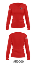 Wapakoneta High School 55506500 Women's Long Sleeve V-neck Shirt - 20