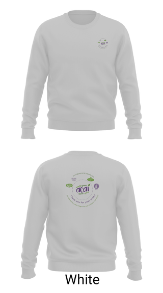 Crew Neck Sweatshirt, World green açaí bowl, , Teamtime, Team time, sublimation, custom sports apparel, team uniforms, spirit wear, spiritwear, sports uniforms, custom shirts, team store, custom team store, fundraiser sports, apparel fundraiser