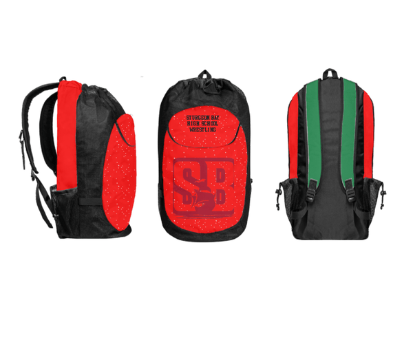 Gear Bag, Sturgeon Bay High School Wrestling, Wrestling, Teamtime, Team time, sublimation, custom sports apparel, team uniforms, spirit wear, spiritwear, sports uniforms, custom shirts, team store, custom team store, fundraiser sports, apparel fundraiser