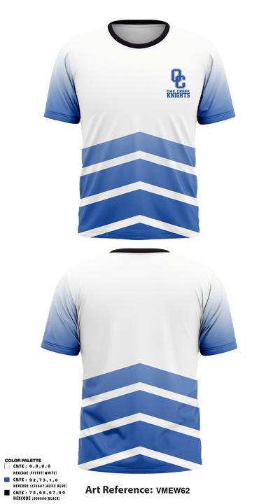 Oak Creek Knights 26467111 Short Sleeve Performance Shirt - 1