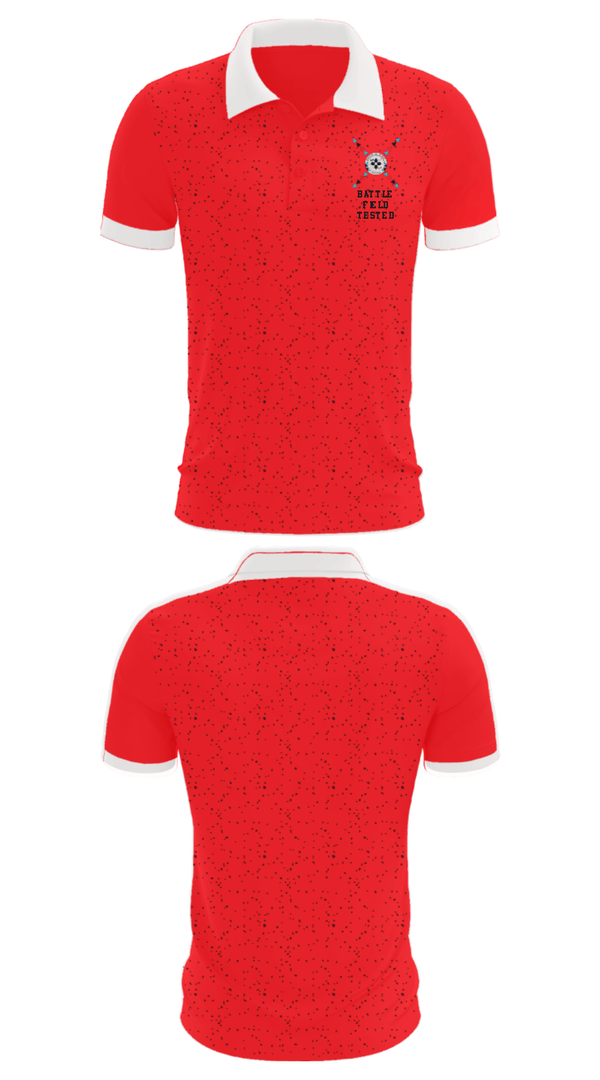 Short Sleeve Performance Polo, Battle Field Tested, Men's Basketball, Teamtime, Team time, sublimation, custom sports apparel, team uniforms, spirit wear, spiritwear, sports uniforms, custom shirts, team store, custom team store, fundraiser sports, apparel fundraiser