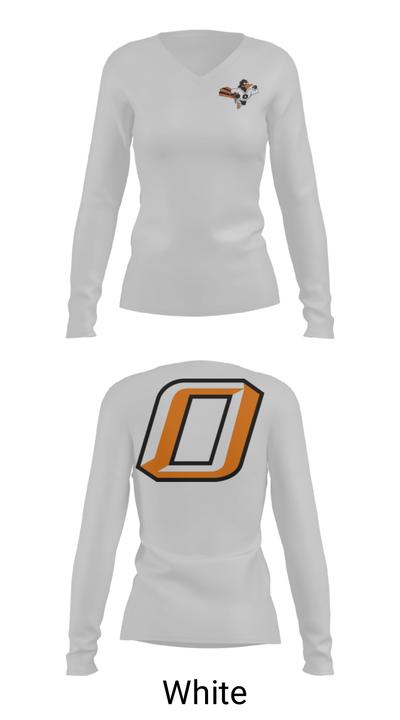 Osseo High School Wrestling 81785161 Women's Long Sleeve V-neck Shirt - 6