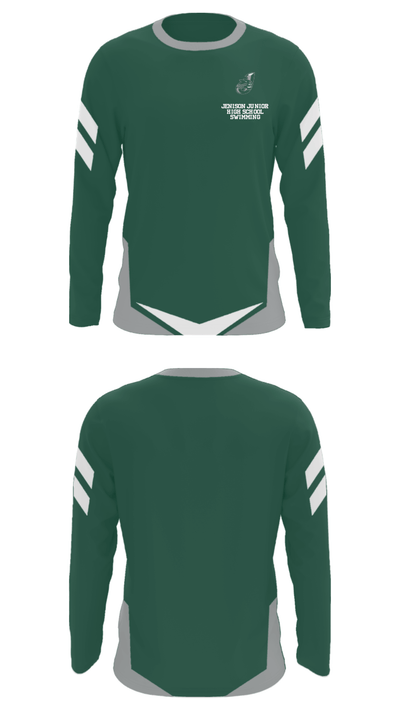 Jenison Junior High School Swimming 79083894 Long Sleeve Performance Shirt - 32