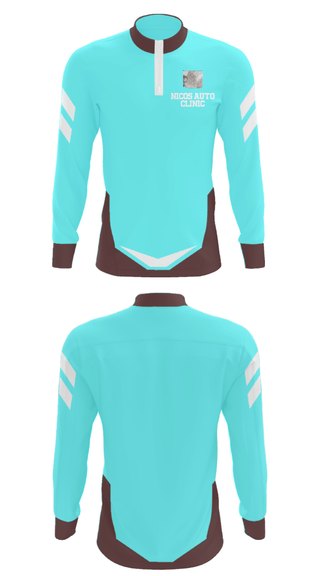 Quarter Zip Jacket, Nicos auto clinic, , Teamtime, Team time, sublimation, custom sports apparel, team uniforms, spirit wear, spiritwear, sports uniforms, custom shirts, team store, custom team store, fundraiser sports, apparel fundraiser