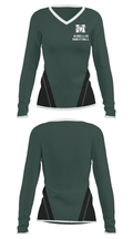 Marcellus Senior High School Basketball 87934930 Women's Long Sleeve V-neck Shirt - 23