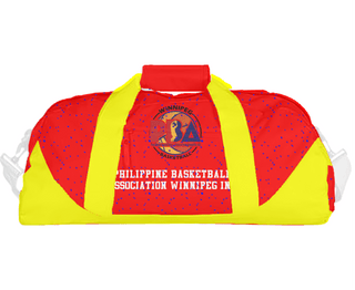 Duffle Bag, Philippine Basketball Association Winnipeg Inc, Men's Basketball, Teamtime, Team time, sublimation, custom sports apparel, team uniforms, spirit wear, spiritwear, sports uniforms, custom shirts, team store, custom team store, fundraiser sports, apparel fundraiser