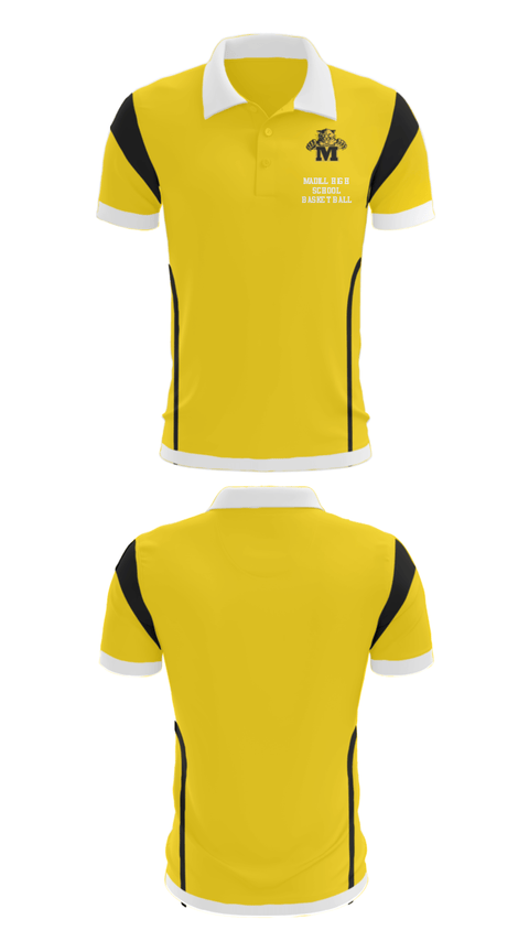 Short Sleeve Performance Polo, Madill High School Basketball, Women's Basketball, Teamtime, Team time, sublimation, custom sports apparel, team uniforms, spirit wear, spiritwear, sports uniforms, custom shirts, team store, custom team store, fundraiser sports, apparel fundraiser