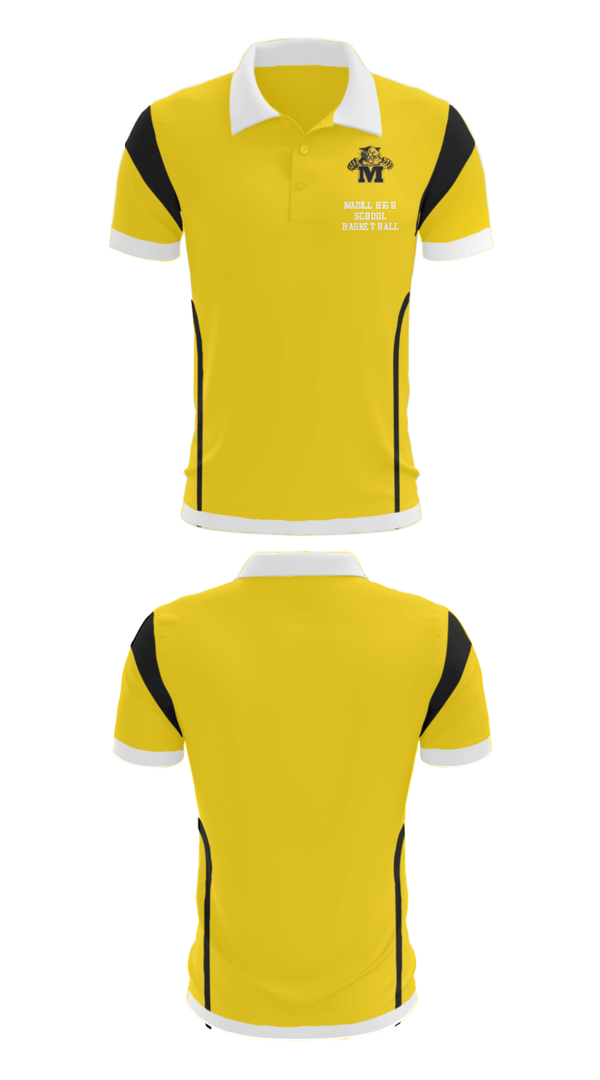 Short Sleeve Performance Polo, Madill High School Basketball, Women's Basketball, Teamtime, Team time, sublimation, custom sports apparel, team uniforms, spirit wear, spiritwear, sports uniforms, custom shirts, team store, custom team store, fundraiser sports, apparel fundraiser