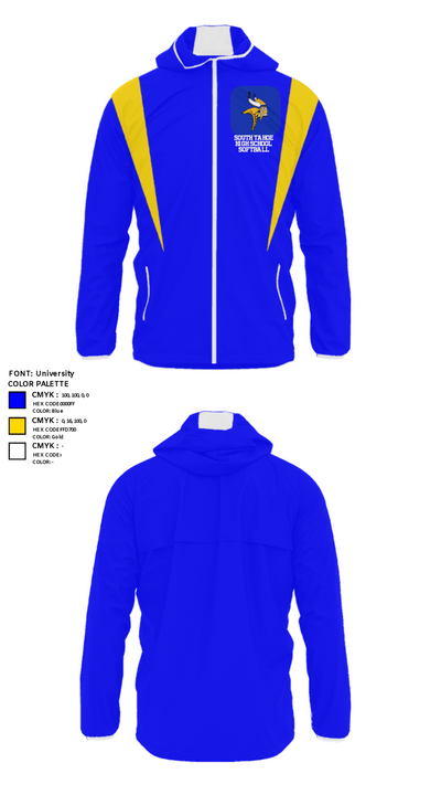South Tahoe High School Softball 82808928 Windbreaker - 25