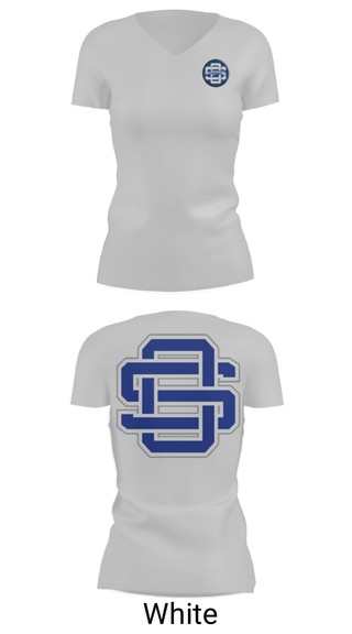 Women's Short Sleeve Vneck Shirt, Ocean Springs Middle School Basketball, Women's Basketball, Teamtime, Team time, sublimation, custom sports apparel, team uniforms, spirit wear, spiritwear, sports uniforms, custom shirts, team store, custom team store, fundraiser sports, apparel fundraiser