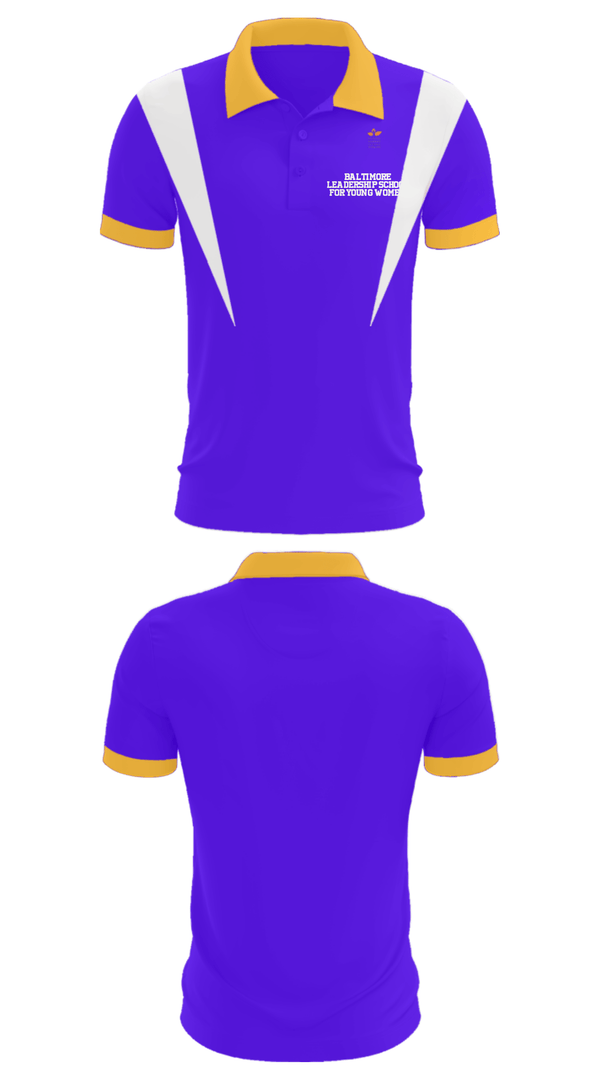 Short Sleeve Performance Polo, Baltimore Leadership School For Young Women, Spirit Store, Teamtime, Team time, sublimation, custom sports apparel, team uniforms, spirit wear, spiritwear, sports uniforms, custom shirts, team store, custom team store, fundraiser sports, apparel fundraiser