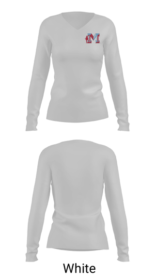 Women's Long Sleeve Vneck Shirt, Monterey High School Wrestling, Wrestling, Teamtime, Team time, sublimation, custom sports apparel, team uniforms, spirit wear, spiritwear, sports uniforms, custom shirts, team store, custom team store, fundraiser sports, apparel fundraiser