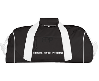 Duffle Bag, Barrel Proof Podcast, , Teamtime, Team time, sublimation, custom sports apparel, team uniforms, spirit wear, spiritwear, sports uniforms, custom shirts, team store, custom team store, fundraiser sports, apparel fundraiser