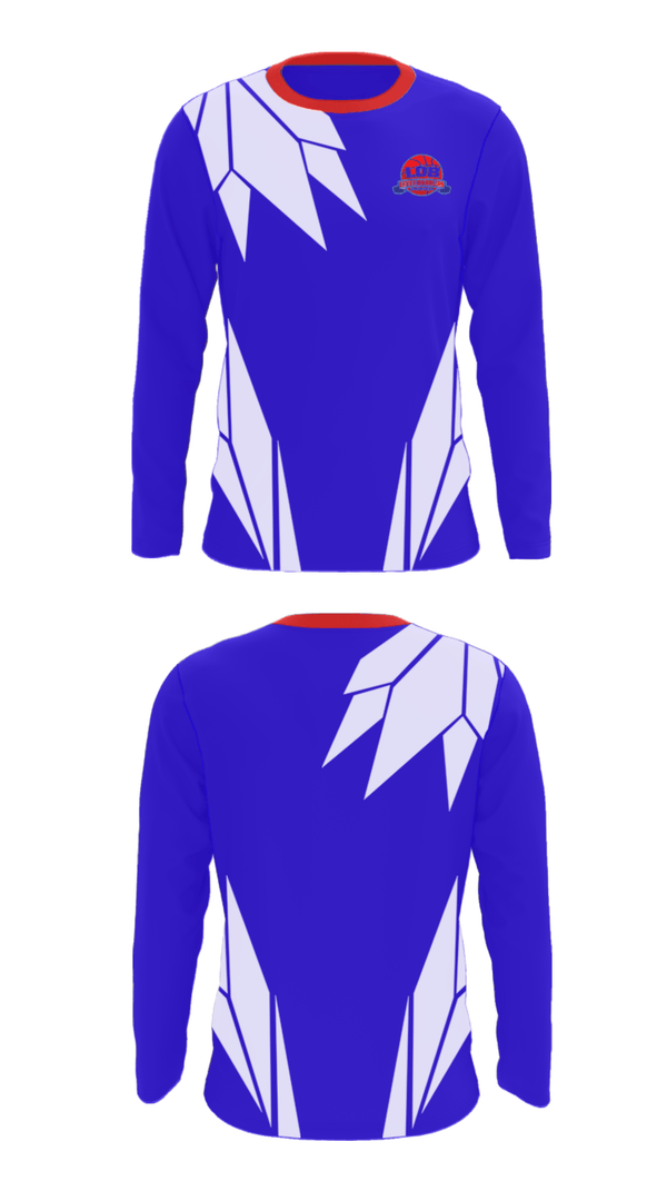 Long Sleeve Performance Shirt, Lil Dribblers Basketball, Men's Basketball, Teamtime, Team time, sublimation, custom sports apparel, team uniforms, spirit wear, spiritwear, sports uniforms, custom shirts, team store, custom team store, fundraiser sports, apparel fundraiser