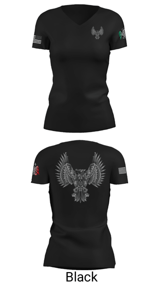 Women's Short Sleeve Vneck Shirt, Design Roofing LLC, , Teamtime, Team time, sublimation, custom sports apparel, team uniforms, spirit wear, spiritwear, sports uniforms, custom shirts, team store, custom team store, fundraiser sports, apparel fundraiser