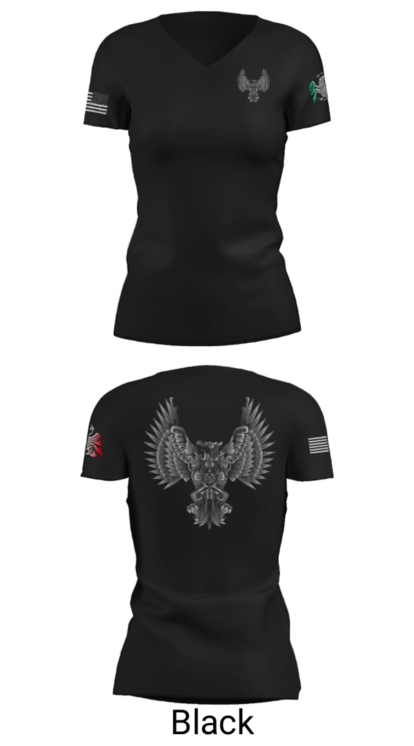 Women's Short Sleeve Vneck Shirt, Design Roofing LLC, , Teamtime, Team time, sublimation, custom sports apparel, team uniforms, spirit wear, spiritwear, sports uniforms, custom shirts, team store, custom team store, fundraiser sports, apparel fundraiser