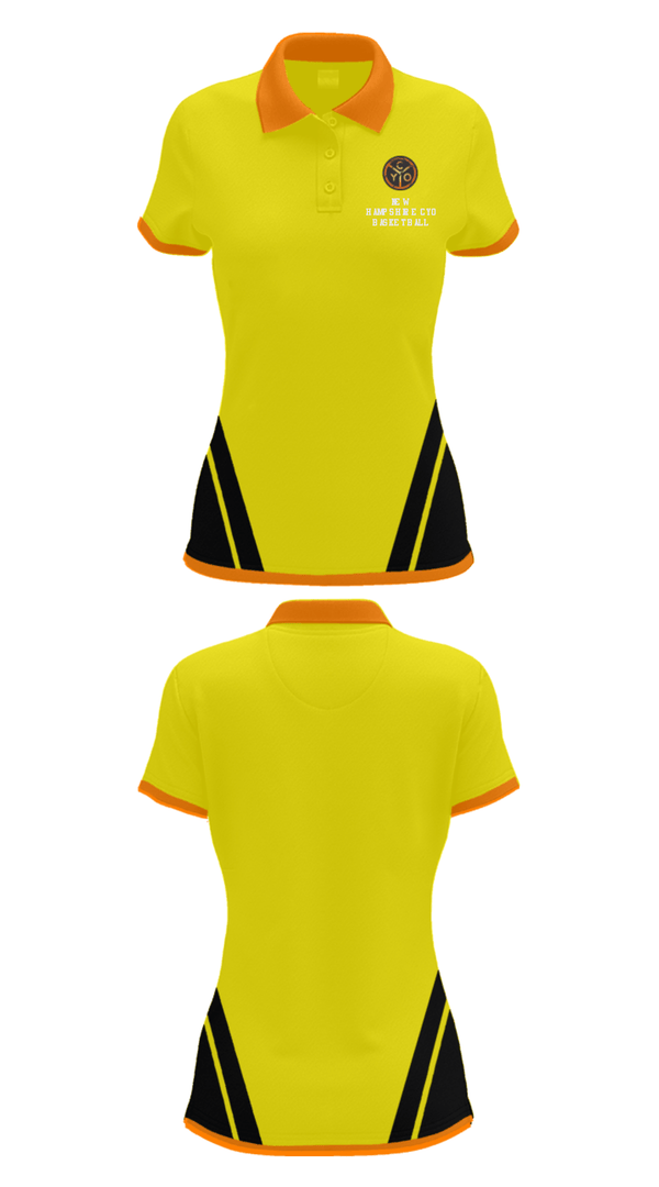 Women's Short Sleeve Performance Polo, New Hampshire Cyo Basketball, Men's Basketball, Teamtime, Team time, sublimation, custom sports apparel, team uniforms, spirit wear, spiritwear, sports uniforms, custom shirts, team store, custom team store, fundraiser sports, apparel fundraiser