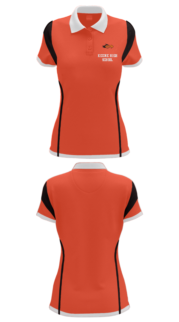 Women's Short Sleeve Performance Polo, Keene High School, Spirit Store, Teamtime, Team time, sublimation, custom sports apparel, team uniforms, spirit wear, spiritwear, sports uniforms, custom shirts, team store, custom team store, fundraiser sports, apparel fundraiser