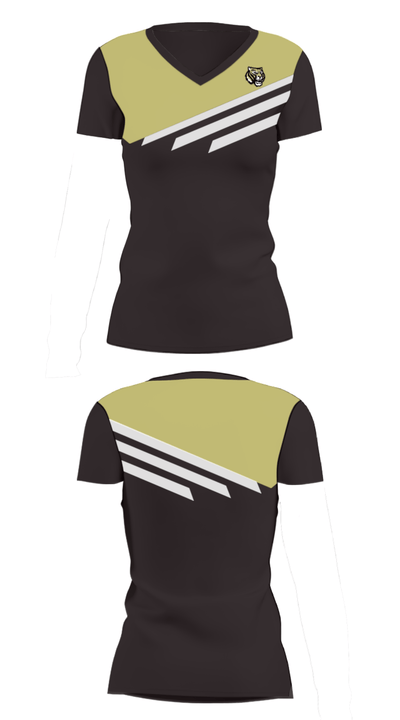 Oak Forest High School 61243725 Women's Short Sleeve V-neck Shirt - 24