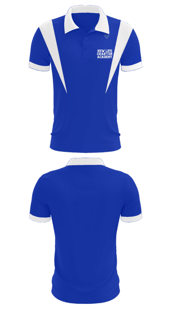 Short Sleeve Performance Polo, New Life Charter Academy, Spirit Store, Teamtime, Team time, sublimation, custom sports apparel, team uniforms, spirit wear, spiritwear, sports uniforms, custom shirts, team store, custom team store, fundraiser sports, apparel fundraiser