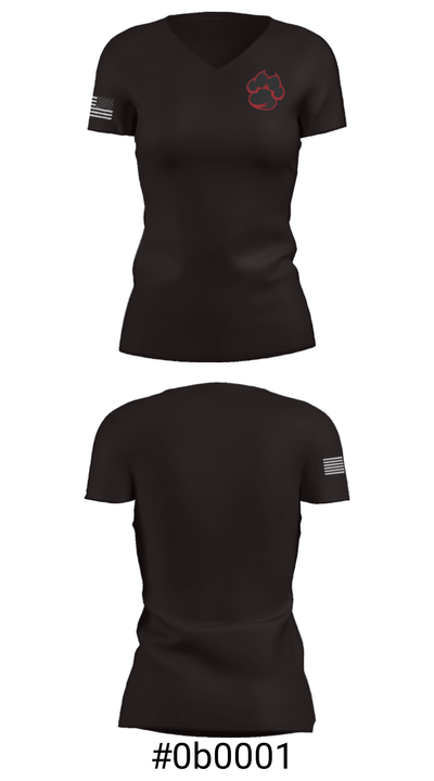 Whitefield Public School 90233084 Women's Short Sleeve V-neck Shirt - 21