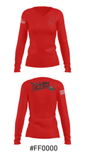West Point-Beemer Senior High School Wrestling 73200484 Women's Long Sleeve V-neck Shirt - 20