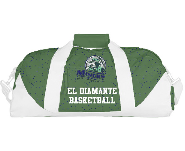 Duffle Bag, El Diamante High School Basketball, Women's Basketball, Teamtime, Team time, sublimation, custom sports apparel, team uniforms, spirit wear, spiritwear, sports uniforms, custom shirts, team store, custom team store, fundraiser sports, apparel fundraiser