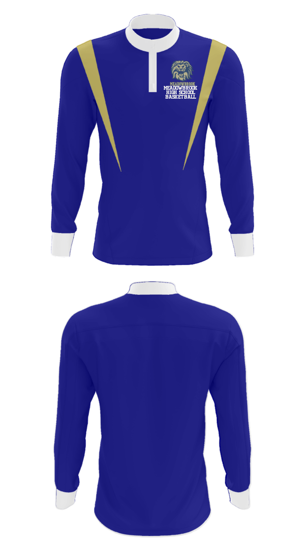 Quarter Zip Jacket, Meadowbrook High School Basketball, Women's Basketball, Teamtime, Team time, sublimation, custom sports apparel, team uniforms, spirit wear, spiritwear, sports uniforms, custom shirts, team store, custom team store, fundraiser sports, apparel fundraiser