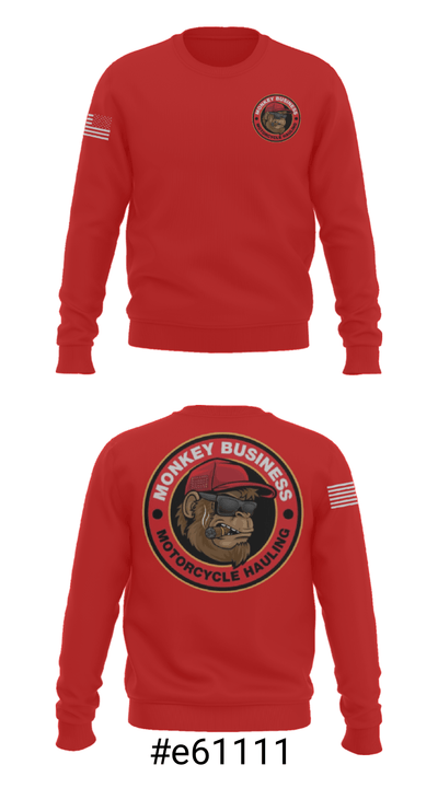 Monkey Business Motorcycke Hauling 57300116 Crew Neck Sweatshirt - 16