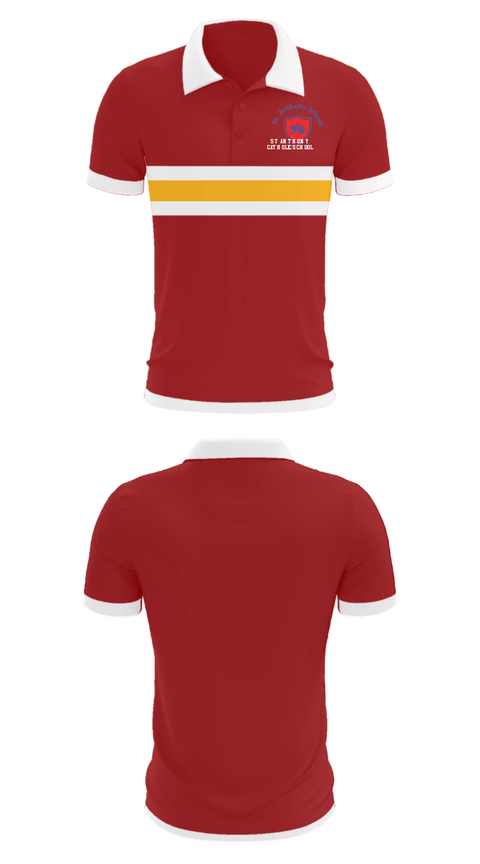 Short Sleeve Performance Polo, St Anthony Catholic School, Spirit Store, Teamtime, Team time, sublimation, custom sports apparel, team uniforms, spirit wear, spiritwear, sports uniforms, custom shirts, team store, custom team store, fundraiser sports, apparel fundraiser