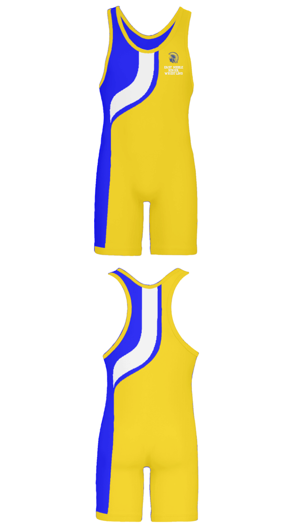 Wrestling Singlet, East Middle School Wrestling, Wrestling, Teamtime, Team time, sublimation, custom sports apparel, team uniforms, spirit wear, spiritwear, sports uniforms, custom shirts, team store, custom team store, fundraiser sports, apparel fundraiser