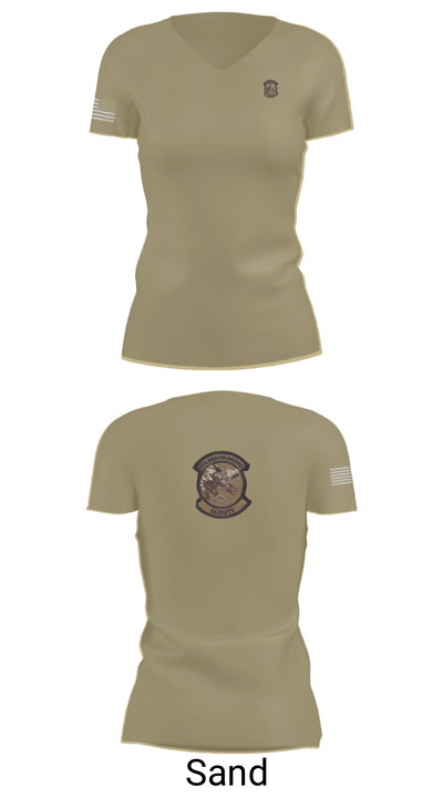 Golden Dragon  AST 25018707 Women's Short Sleeve V-neck Shirt - 44
