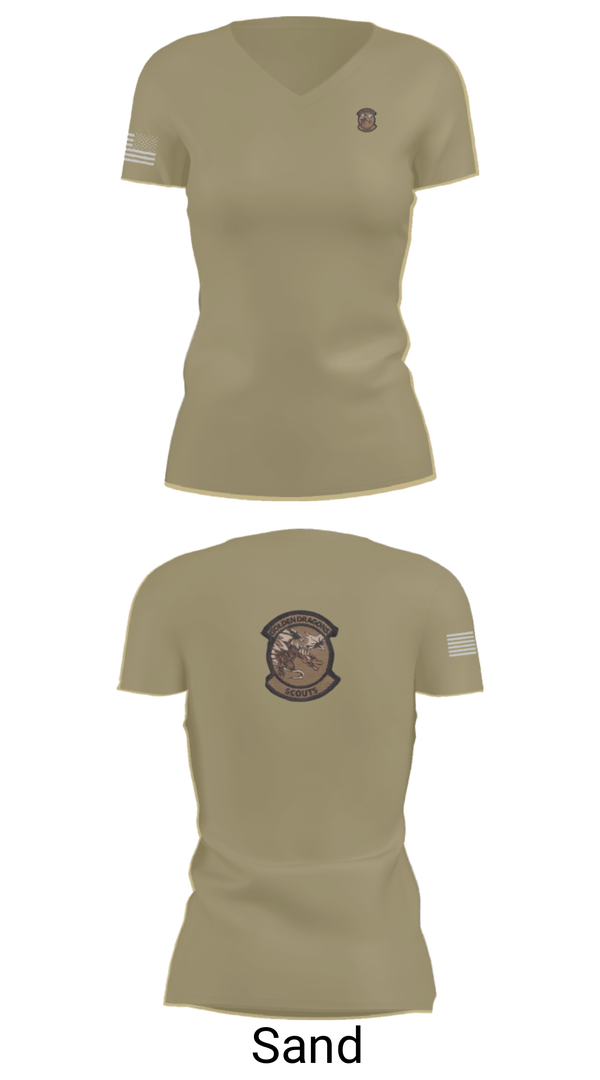 Women's Short Sleeve Vneck Shirt, , Army, Teamtime, Team time, sublimation, custom sports apparel, team uniforms, spirit wear, spiritwear, sports uniforms, custom shirts, team store, custom team store, fundraiser sports, apparel fundraiser