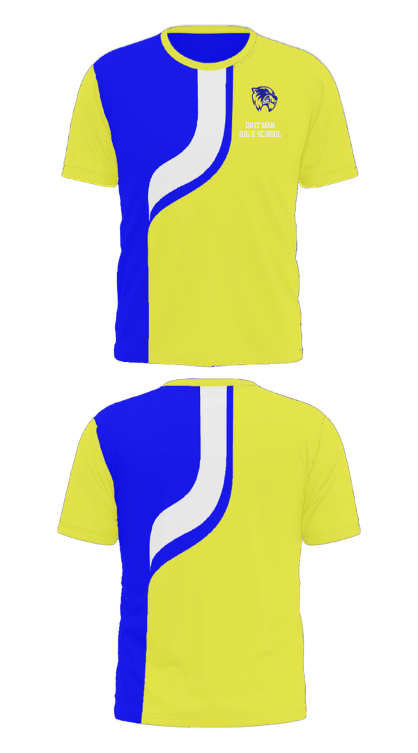 Short Sleeve Performance Shirt, Quitman High School, Spirit Store, Teamtime, Team time, sublimation, custom sports apparel, team uniforms, spirit wear, spiritwear, sports uniforms, custom shirts, team store, custom team store, fundraiser sports, apparel fundraiser