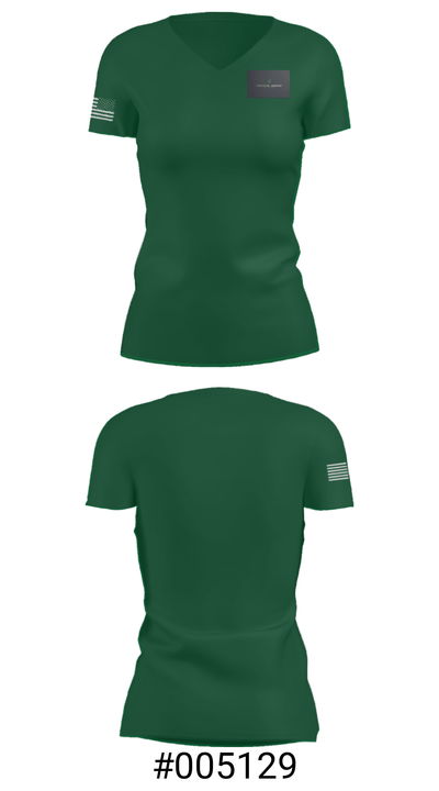 Tropical shield 24349303 Women's Short Sleeve V-neck Shirt - 21
