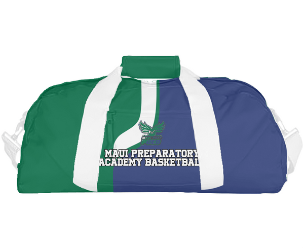 Duffle Bag, Maui Preparatory Academy Basketball, Wrestling, Teamtime, Team time, sublimation, custom sports apparel, team uniforms, spirit wear, spiritwear, sports uniforms, custom shirts, team store, custom team store, fundraiser sports, apparel fundraiser