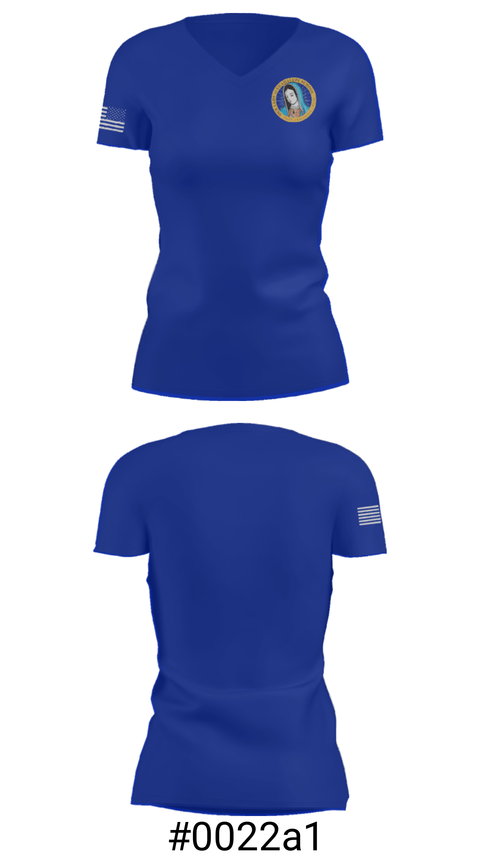 Women's Short Sleeve Vneck Shirt, Our Lady Of Guadalupe School, Spirit Store, Teamtime, Team time, sublimation, custom sports apparel, team uniforms, spirit wear, spiritwear, sports uniforms, custom shirts, team store, custom team store, fundraiser sports, apparel fundraiser