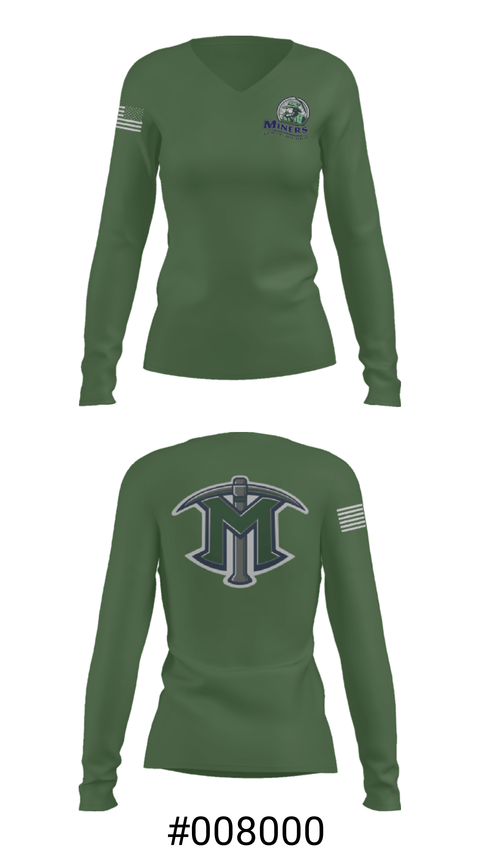 Women's Long Sleeve Vneck Shirt, El Diamante High School Basketball, Women's Basketball, Teamtime, Team time, sublimation, custom sports apparel, team uniforms, spirit wear, spiritwear, sports uniforms, custom shirts, team store, custom team store, fundraiser sports, apparel fundraiser